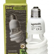 KOMODO Compact Lamp UVB 5% ES 26W