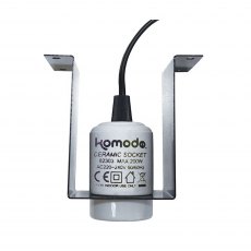 KOMODO Ceramic ES Lamp Fixture & Mounting Bracket