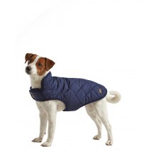 Joules - Navy Quilted Coat Sml