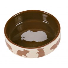 TRIXIE Ceramic bowl, hamster motif, 80 ml/ø 8 cm