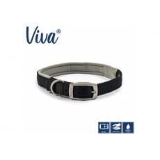 ANCOL Padded Viva Collar Black 35-43cm Size 4