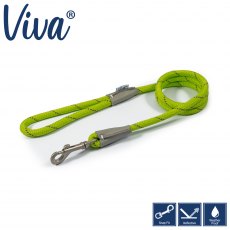 ANCOL Viva Rope Lead Reflective Lime 1.07mx10mm