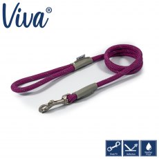 ANCOL Viva Rope Lead Reflective Purple 1.07mx10mm