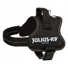TRIXIE Julius-K9® Powerharness, S/Mini: 51–67 cm/28 mm, black