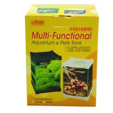 ISTA Black Multi-Function Pet Tank 16 x 16 x 21cm