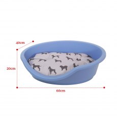 ECO LINE Plastic Pet Bed 60 Slate Blue
