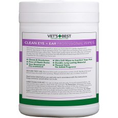 VETS BEST Ear & Eye Wipes For Dogs And Cats 160pc VETS BEST Ear & Eye Wipes For Dogs And Cats 160pc