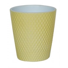 Orsa Orchid Pot Yellow H15cm D14cm