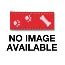 ANCOL Fashion Lead Red Reflective Stars 1mx19mm