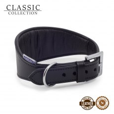 ANCOL Greyhound Padded Collar Black 34-43cm