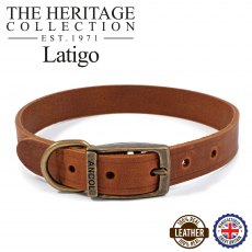 ANCOL Latigo Collar Chestnut 39-48cm Size 5