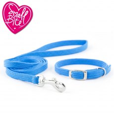 ANCOL Small Bite Softweave Collar Lead Set Blue