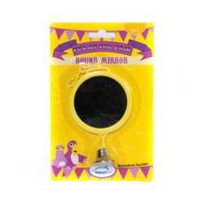 HAPPY PET Round Bird Mirror