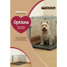 OPTIONS Dog Cage 2 Door   Medium OPTIONS Dog Cage 2 Door   Medium
