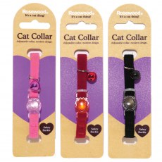 Velvet Cat Collar - Assorted colours Velvet Cat Collar - Assorted colours