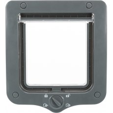 TRIXIE 4-Way cat flap, with tunnel, 20 × 22 cm, grey TRIXIE 4-Way cat flap, with tunnel, 20 × 22 cm, grey