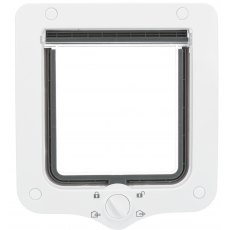 TRIXIE 4-Way cat flap, with tunnel, 20 × 22 cm, white TRIXIE 4-Way cat flap, with tunnel, 20 × 22 cm, white