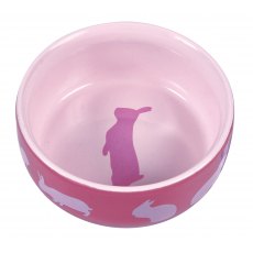 TRIXIE Bowl, rabbit motif, ceramic 250 ml/ø 11 cm