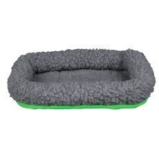 TRIXIE Cuddly bed for small animals, 30 × 22 cm, grey/green