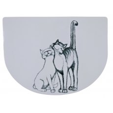 TRIXIE Pussy Cat place mat, 40 × 30 cm, white TRIXIE Pussy Cat place mat, 40 × 30 cm, white