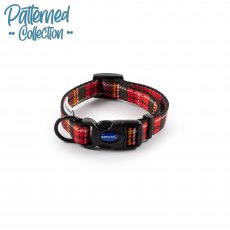 ANCOL Tartan Collar Red 20-30cm Size 1-2