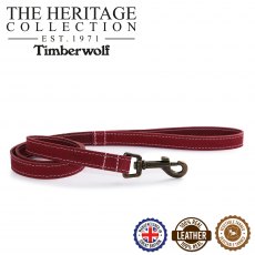 ANCOL Timberwolf Leather Lead Raspberry 1mx19mm