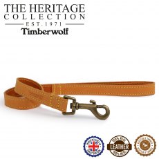 ANCOL Timberwolf Leather Lead Mustard 60cmX19mm