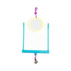 HAPPY PET Mirror Swing Bird Toy