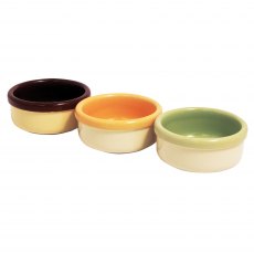 3.5 In Ceramic Two-Tone Bowls