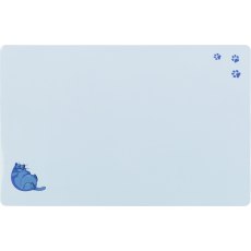TRIXIE Place mat fat cat/Paws, 44 × 28 cm, grey