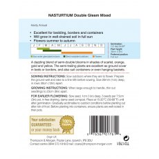 Nasturtium Double Gleam Mixed