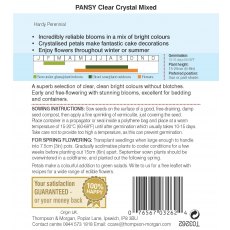 Pansy Clear Crystal Mixed