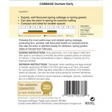 Cabbage Durham Early