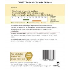 Carrot Resistafly ‘Tozresis’ F1 Hybrid
