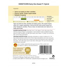 Sweetcorn Early Xtra Sweet F1 Hybrid