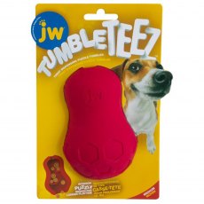 JW Tumble Teez Treat Toy Medium Red JW Tumble Teez Treat Toy Medium Red