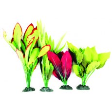 AQUA ONE Silk Plant 4pk Mix 2 24126, 24121, 24110, 24113