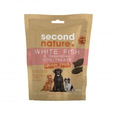 SECOND NATURE Grain Free Fish & Vegetable Dog Treats 225g SECOND NATURE Grain Free Fish & Vegetable Dog Treats 225g