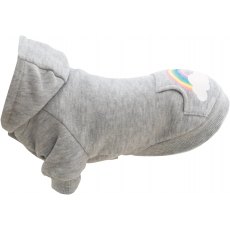 TRIXIE Rainbow Falls hoodie XXS: 24 cm, light grey