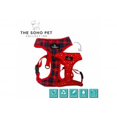 ANCOL Tartan/Star Reversible Harness S