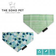 Stripe/Leaf Patterned Bandana