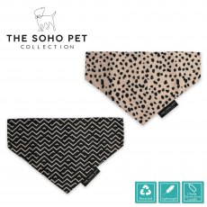 Dalmatian/Zigzag Patterned Bandana