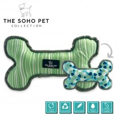 Stripe/Leaf Patterned Reversible Bone Toy