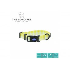 ANCOL Yellow Check Patterned Collar S
