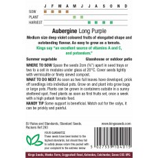 Aubergine Long Purple