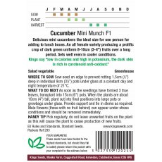 Cucumber Mini Munch F1