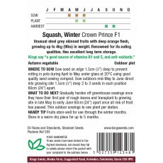 Squash Winter Crown Prince F1 Rhs Agm