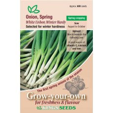Onion Spring White Lisbon (Winter Hardy)