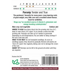 Parsnip Tender And True