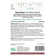 Broad Bean Sutton Dwarf